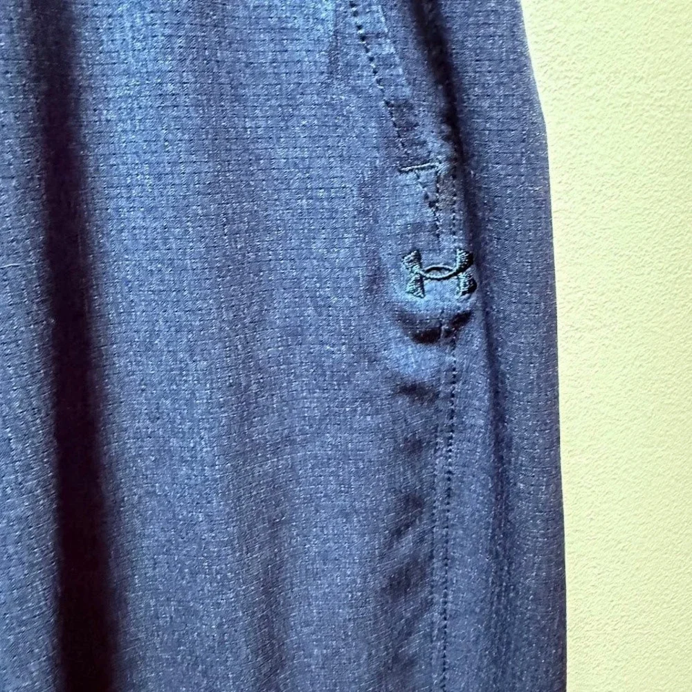 Under Armour Men Golf Pants‎ Navy Blue Size 38x32 Flat Front Athletic Fit